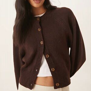 ASOS DESIGN Crew Neck Cardigan